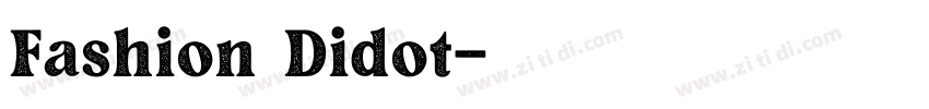 Fashion Didot字体转换